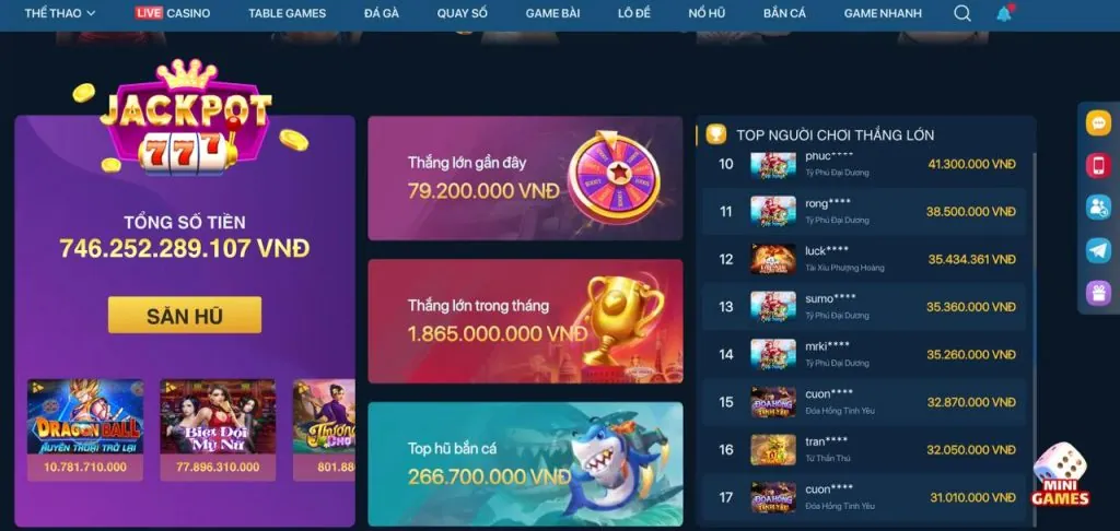 Tiền Thưởng VIP Đặc Biệt